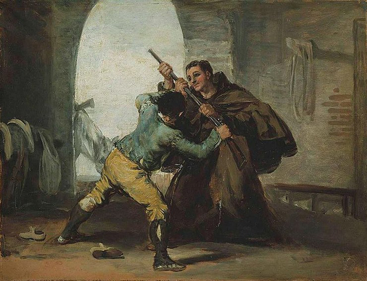 Francisco de Goya Friar Pedro Wrests the Gun from El Maragato